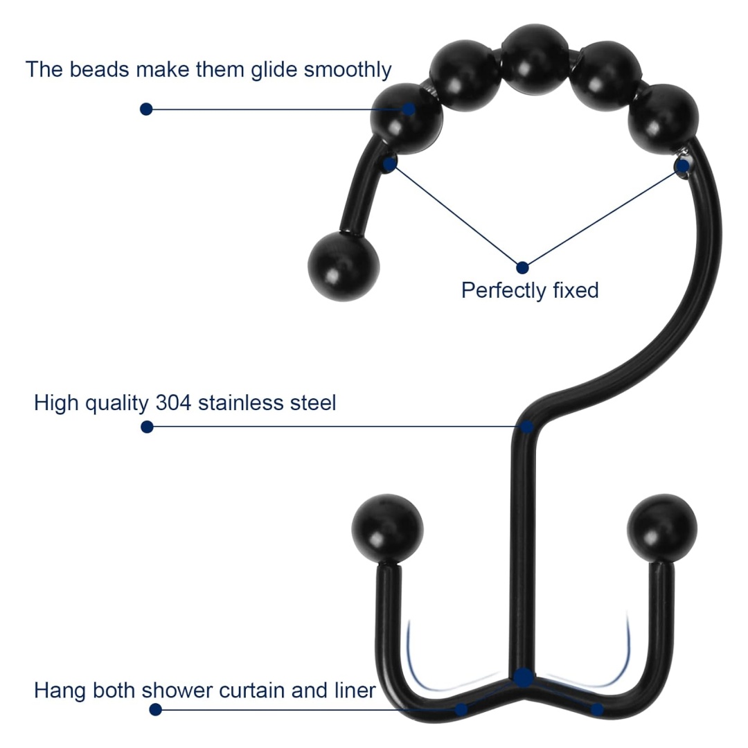 Shower Curtain Hook, Sturdy St - đánh giá và giá Curtain Rods