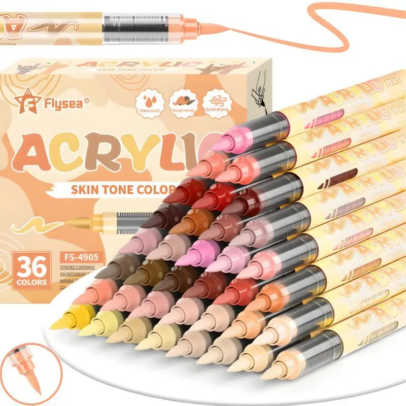 12-72 Skin Tone Art Markers So - đánh giá và giá Paint Brush