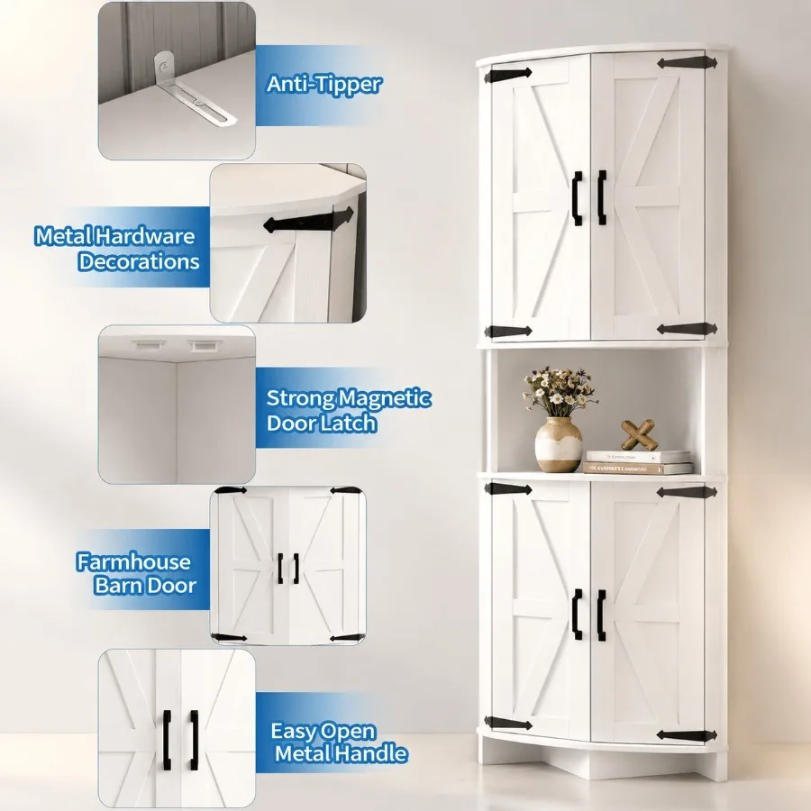 64.8 Tall Corner Cabinet with  - đánh giá và giá Cabinet Hinges