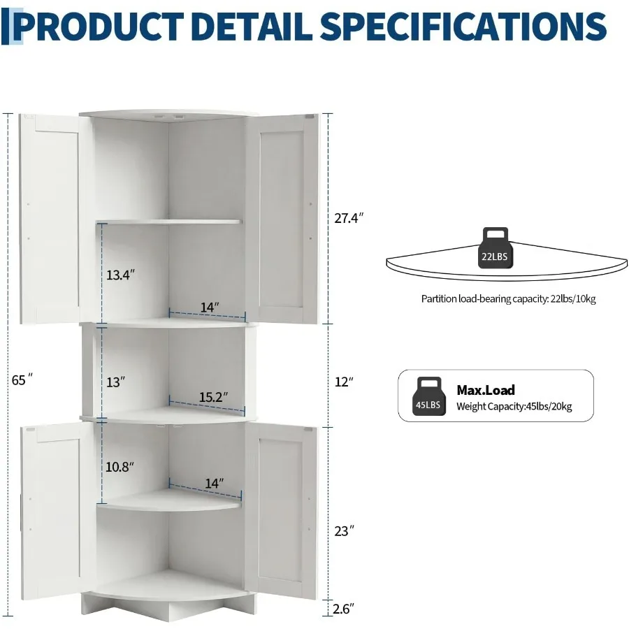 64.8 Tall Corner Cabinet with  - đánh giá và giá Cabinet Hinges