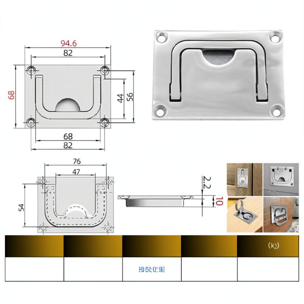 316 Stainless Steel Round Flus - đánh giá và giá Door Handle