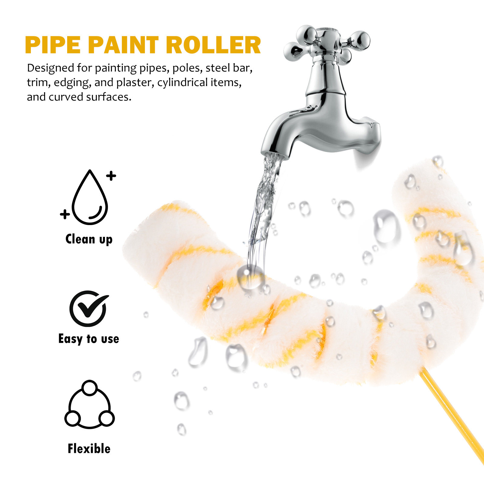 12 Wheels Paint Roller Brush P - đánh giá và giá Home Improvement Fence
