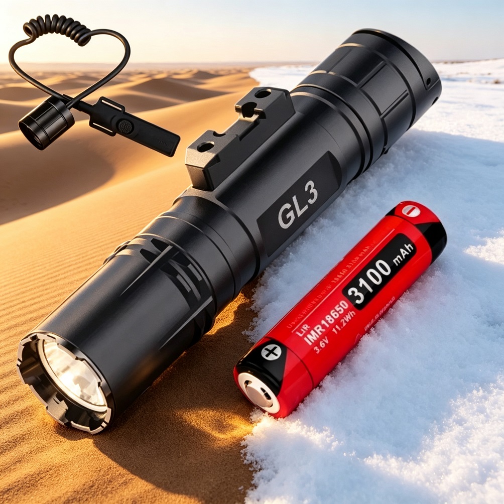 Klarus GL3 Tactical Flashlight - đánh giá và giá Light Switch