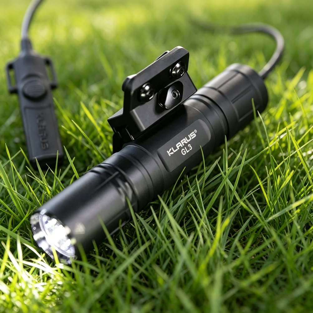 Klarus GL3 Tactical Flashlight - đánh giá và giá Light Switch