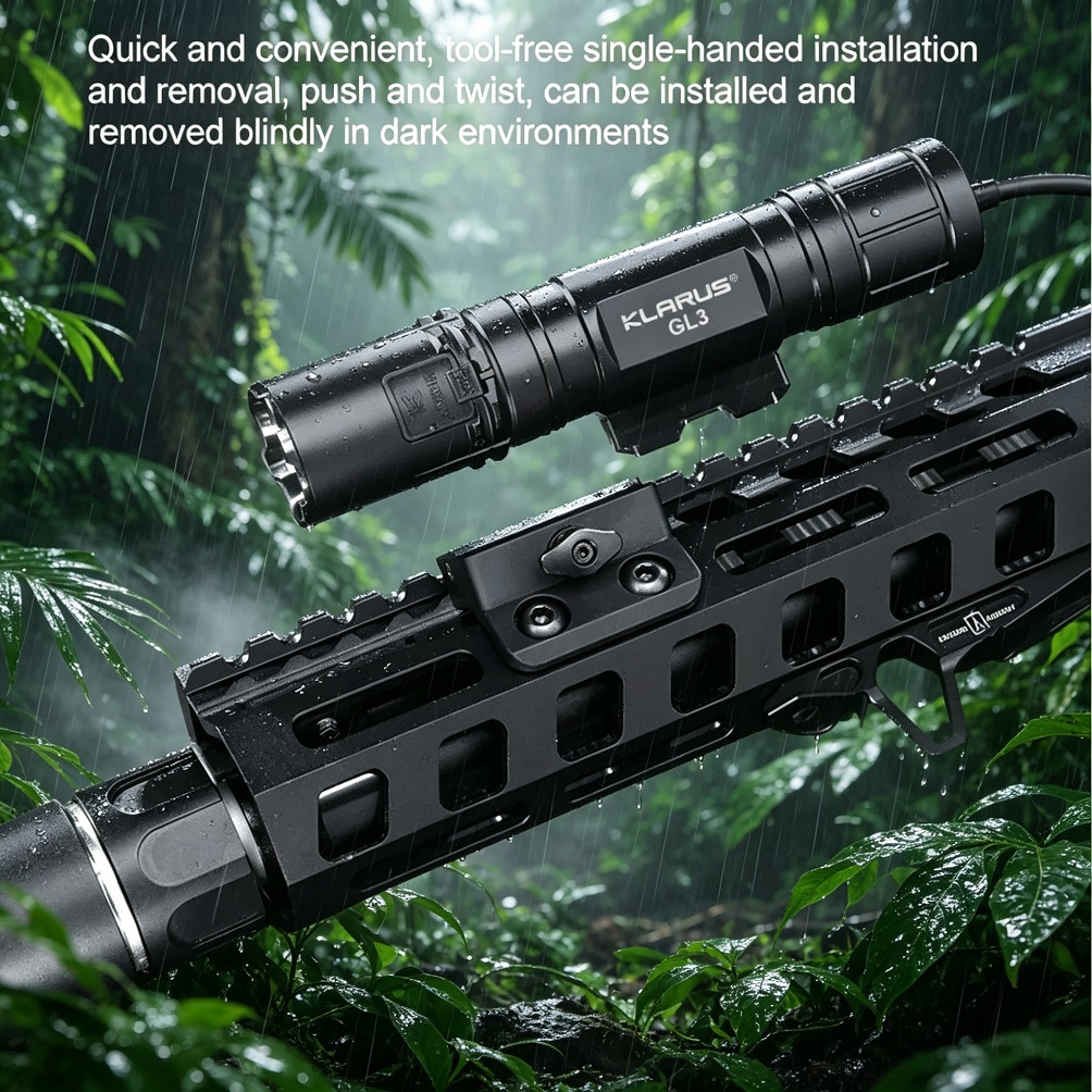 Klarus GL3 Tactical Flashlight - đánh giá và giá Light Switch