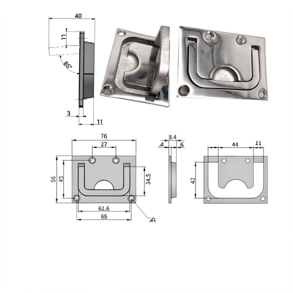 Hidden Flush Ring Handle 316 S - đánh giá và giá Door Handle