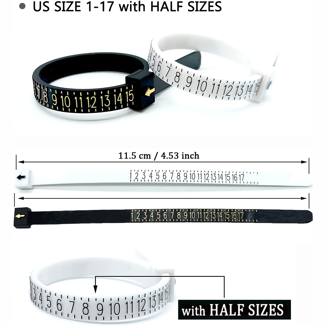White Ring Sizer Tool - Soft A - đánh giá và giá Tape Measure