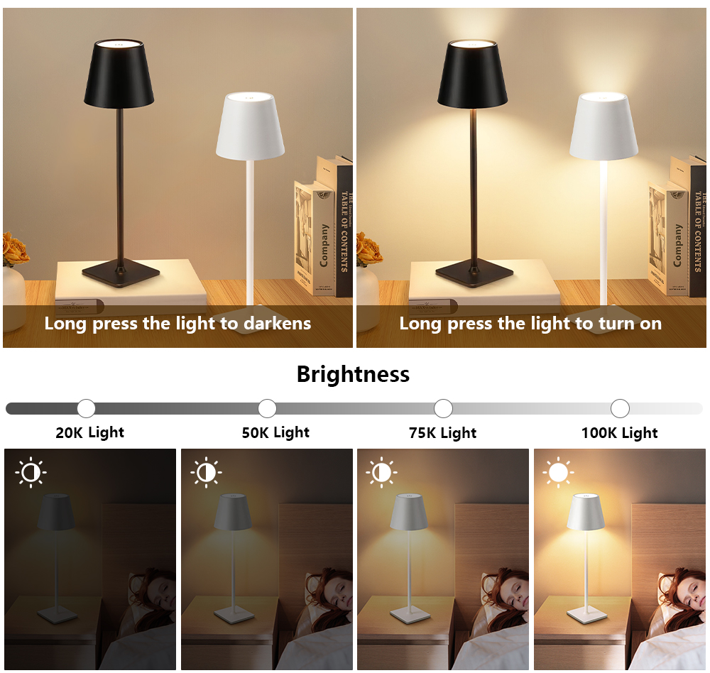 LED Rechargeable Desk Light Wi - đánh giá và giá Light Switch